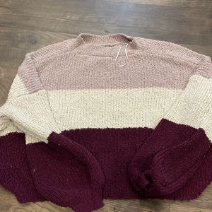 Cropped knitted sweater multiple color super comfy